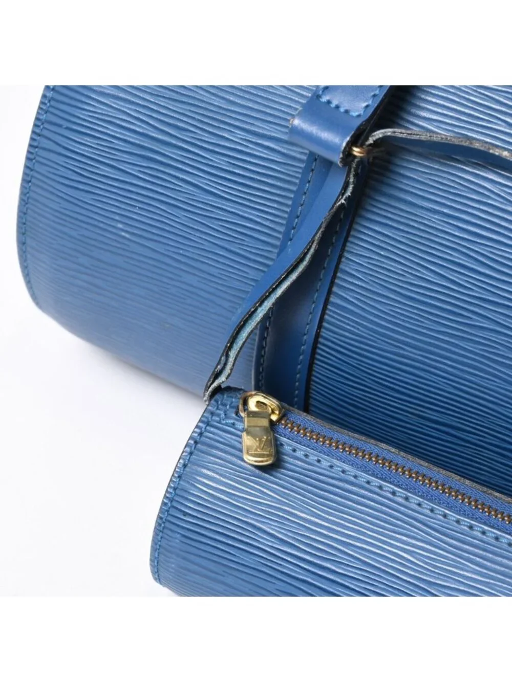 Louis Vuitton Handbag Papillon Soufflot Epi Blue